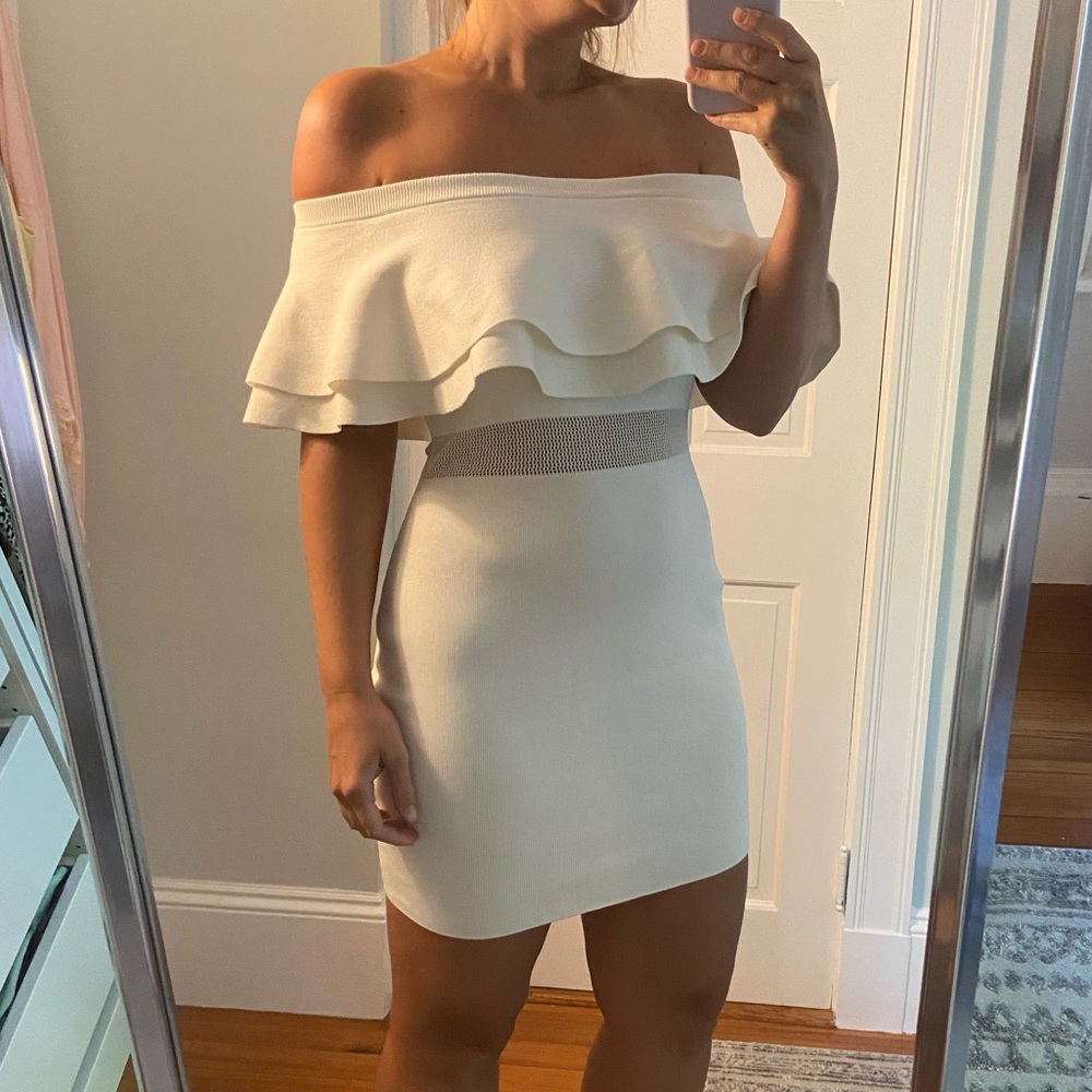 Off-Shoulder Sweater Dress
